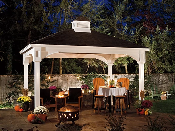 nighttime pavilion